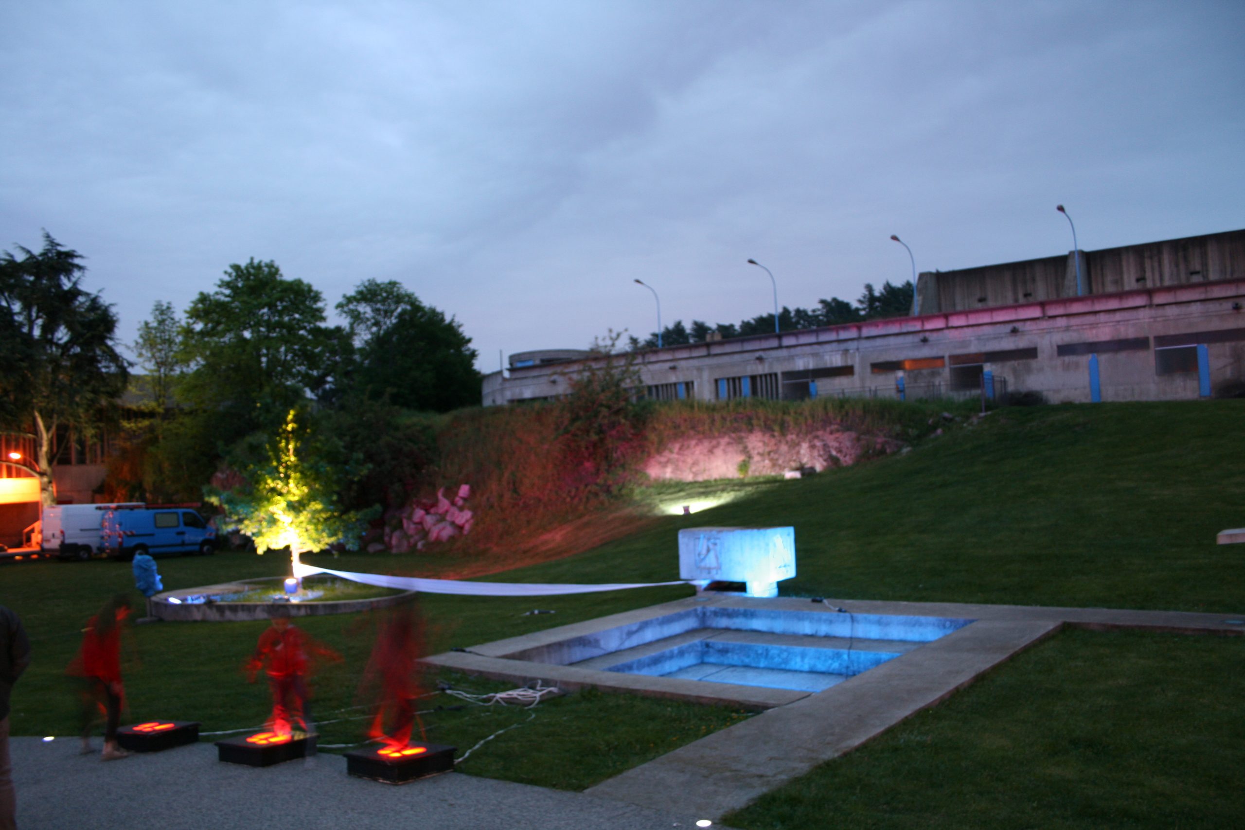 Illuminations Eglise Saint-Pierre Le Corbusier pour la Nuit Décalée à Firminy en 2012