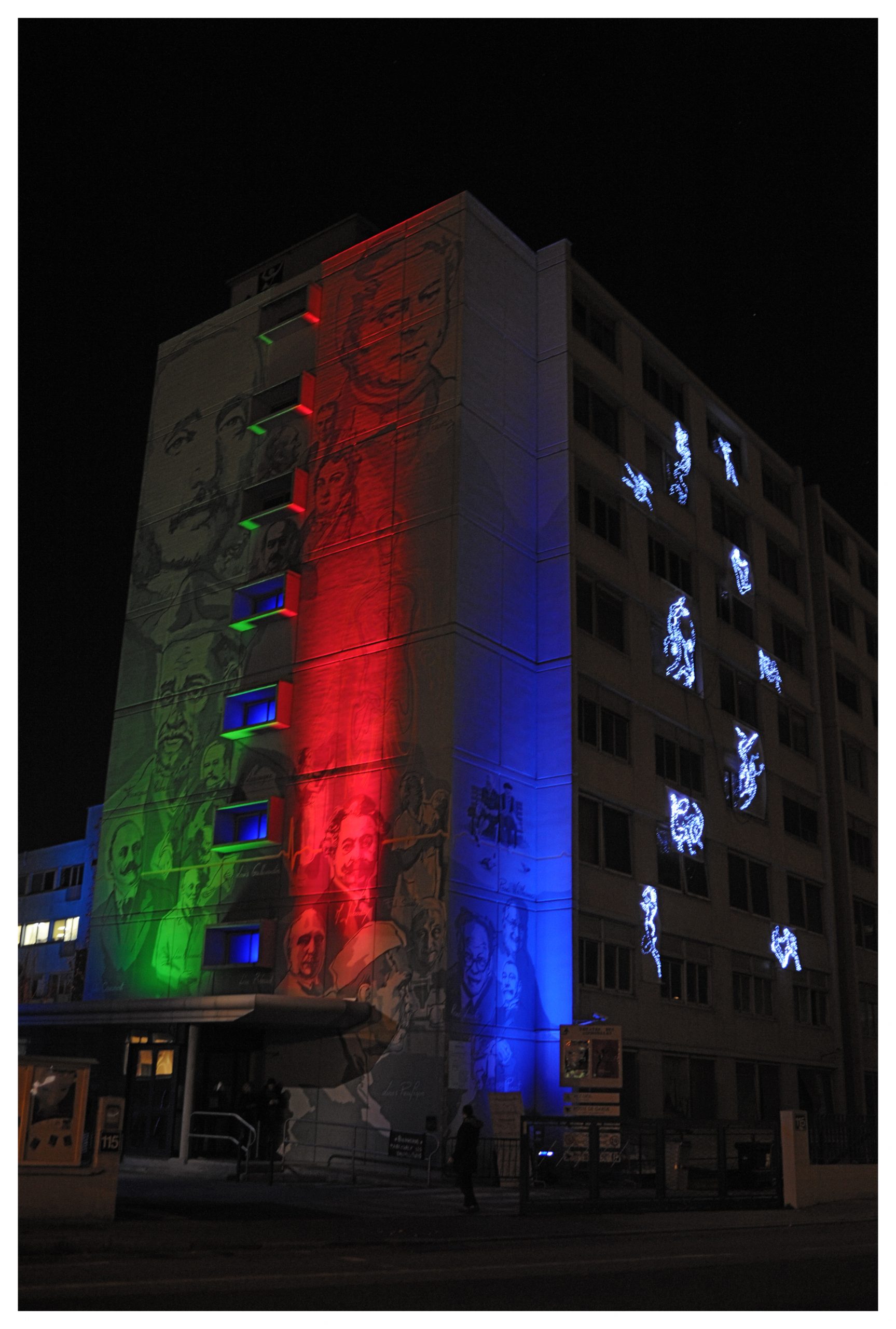 Scénographie "Unitlight" pour la Fête des Lumières 2010