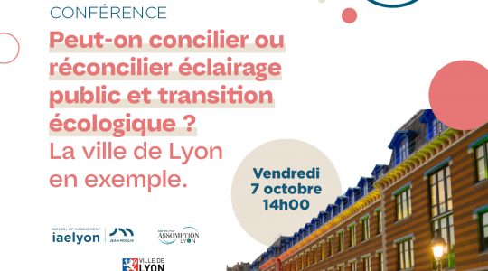 Visuel de la Conférence "Peut-on concilier transition écologique et éclairage public ?"