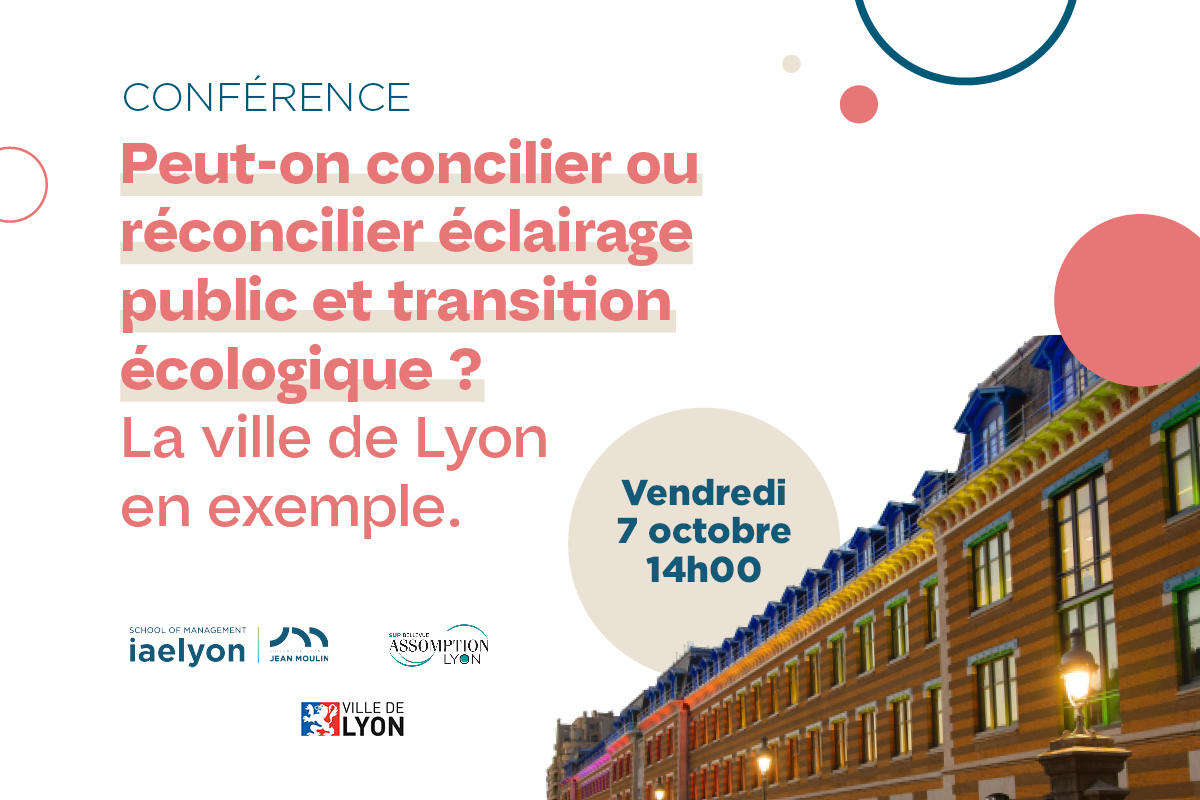 Visuel de la Conférence "Peut-on concilier transition écologique et éclairage public ?"