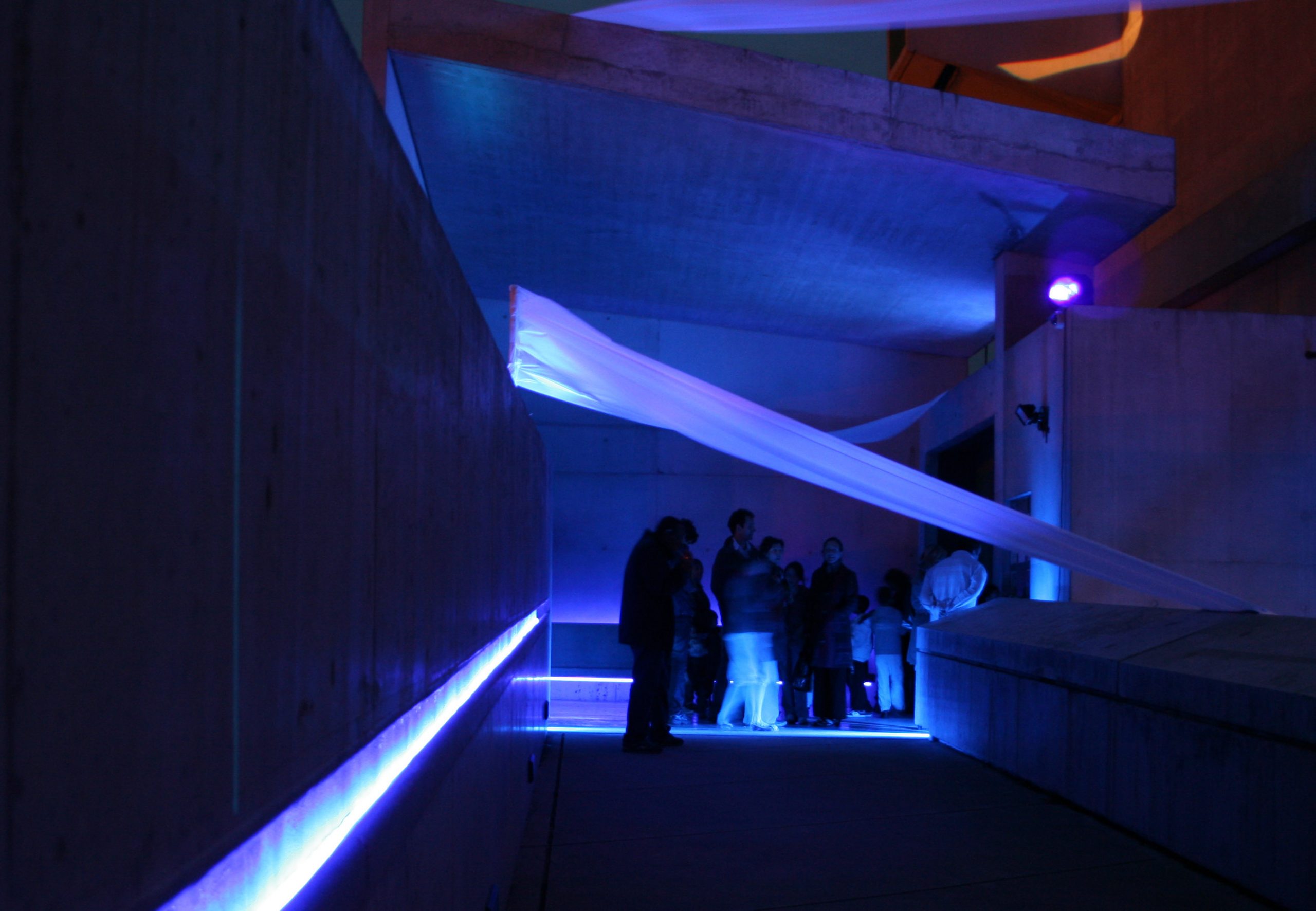 Illuminations Eglise Saint-Pierre Le Corbusier pour la Nuit Décalée à Firminy en 2012