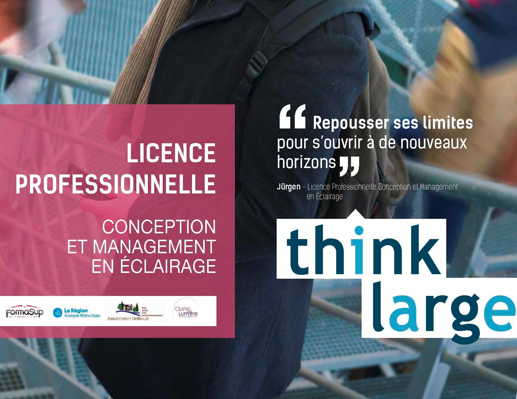 Visuel Licence professionnelle Conception et Management en Eclairage